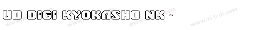 UD DIGI KYOKASHO NK 字体转换
